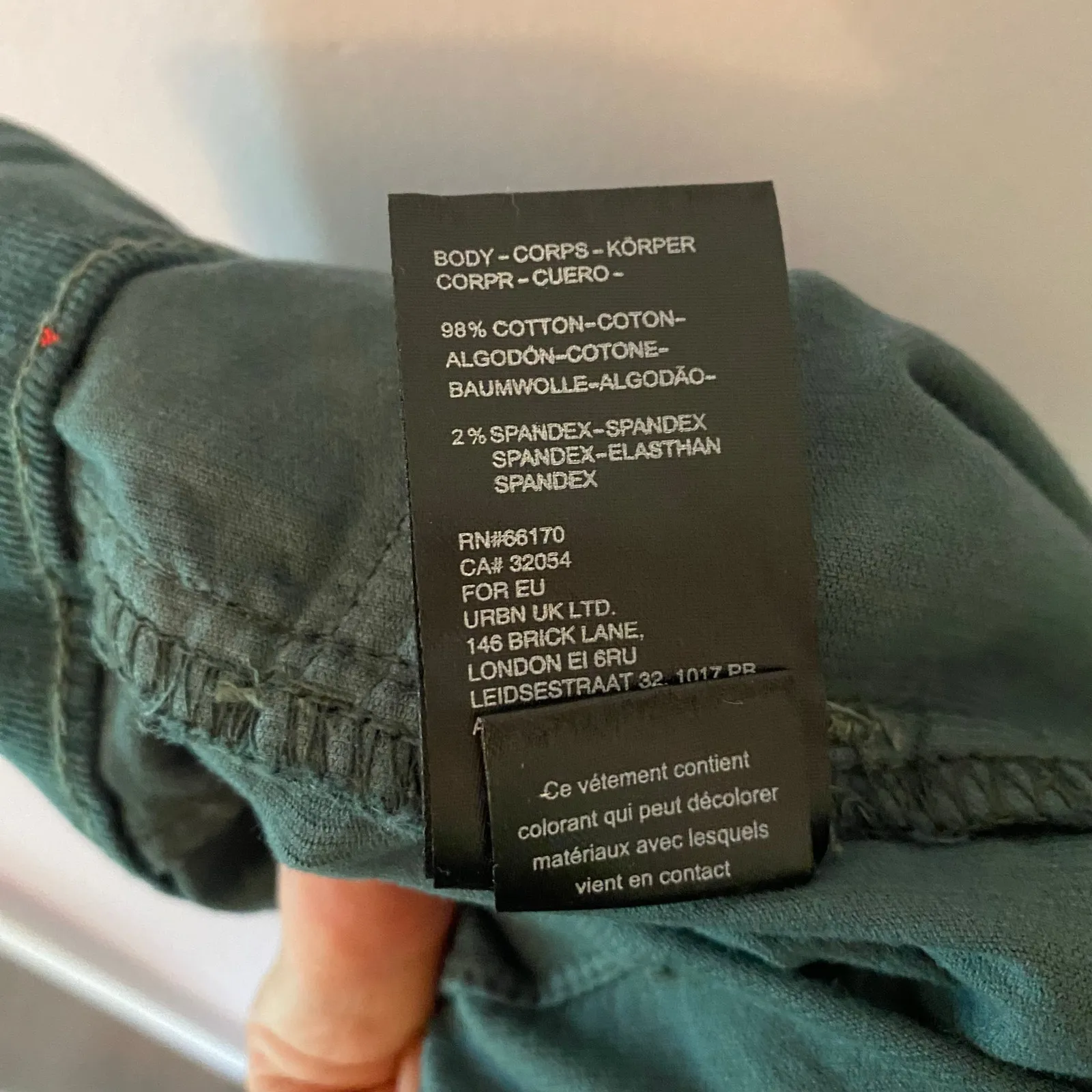 We The Free Green Corduroy Jayde High Waisted Flare Pants Boho Women's size 28 - Image 13