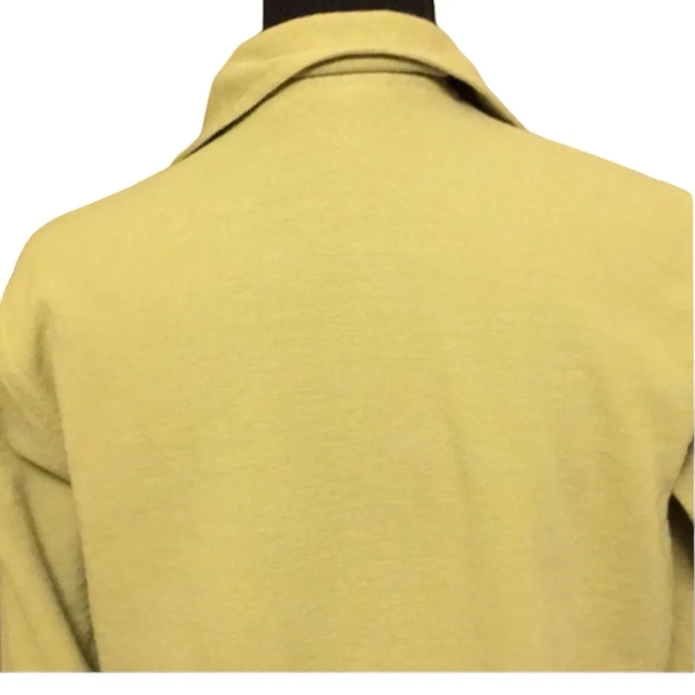 Country Cotton Green floral embroidered cardigan size Medium - Image 2