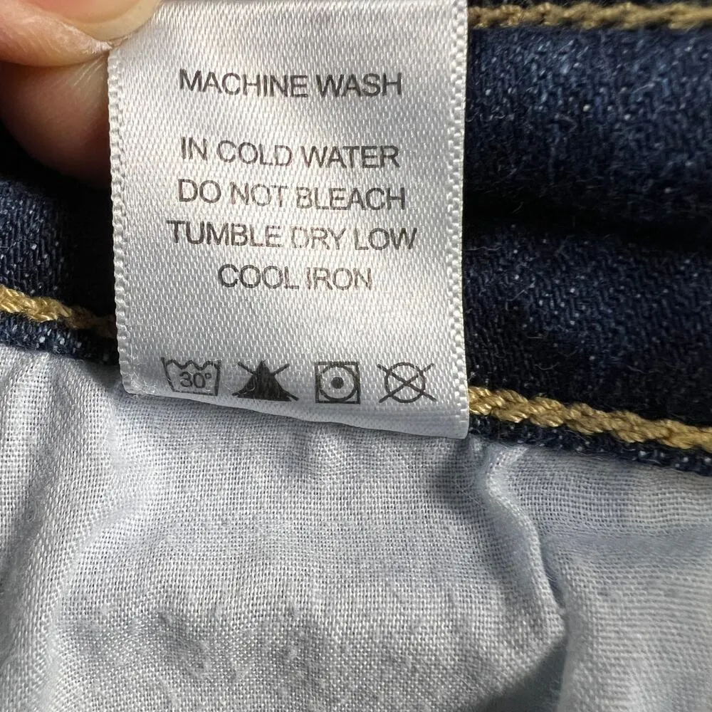 Judy Blue Boyfriend Fit Distressed Jeans Mid Rise 29” Inseam Size 7/28 - Image 12