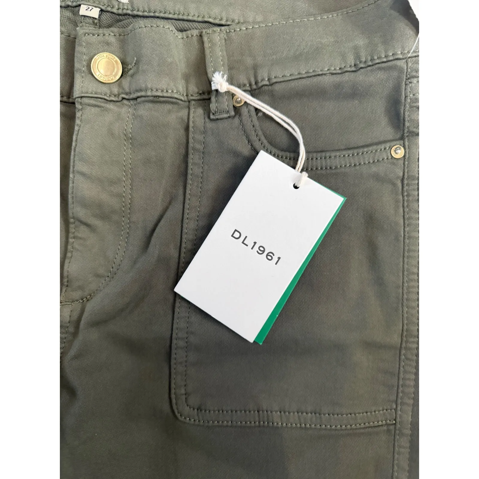 NWT DL1961 Mara Straight Instasculpt Mid Rise Jeans in Dark Catskills Sz 27 $219 - Image 6