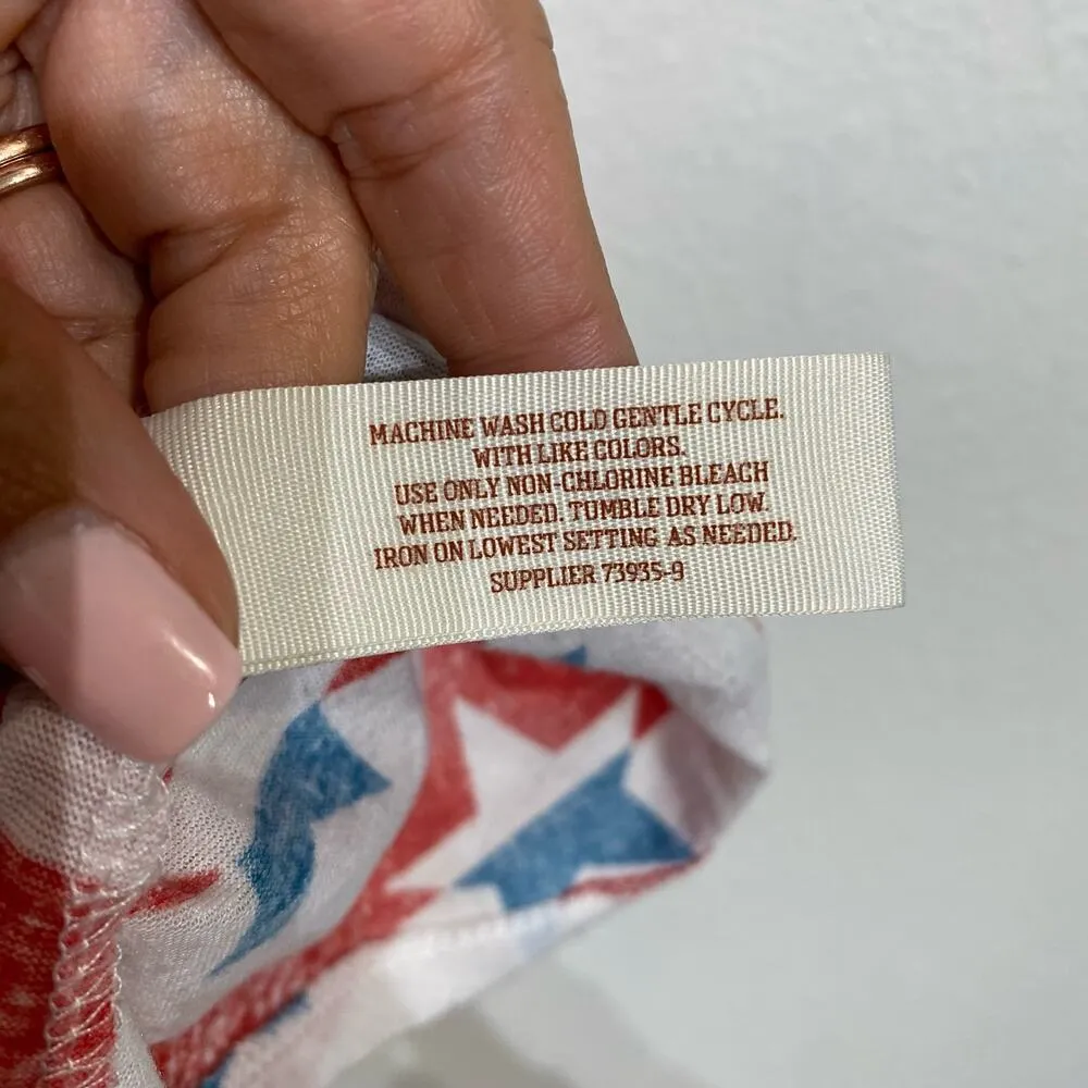 Arizona Jean Co Stars Stripes Tank Sz M - Image 7