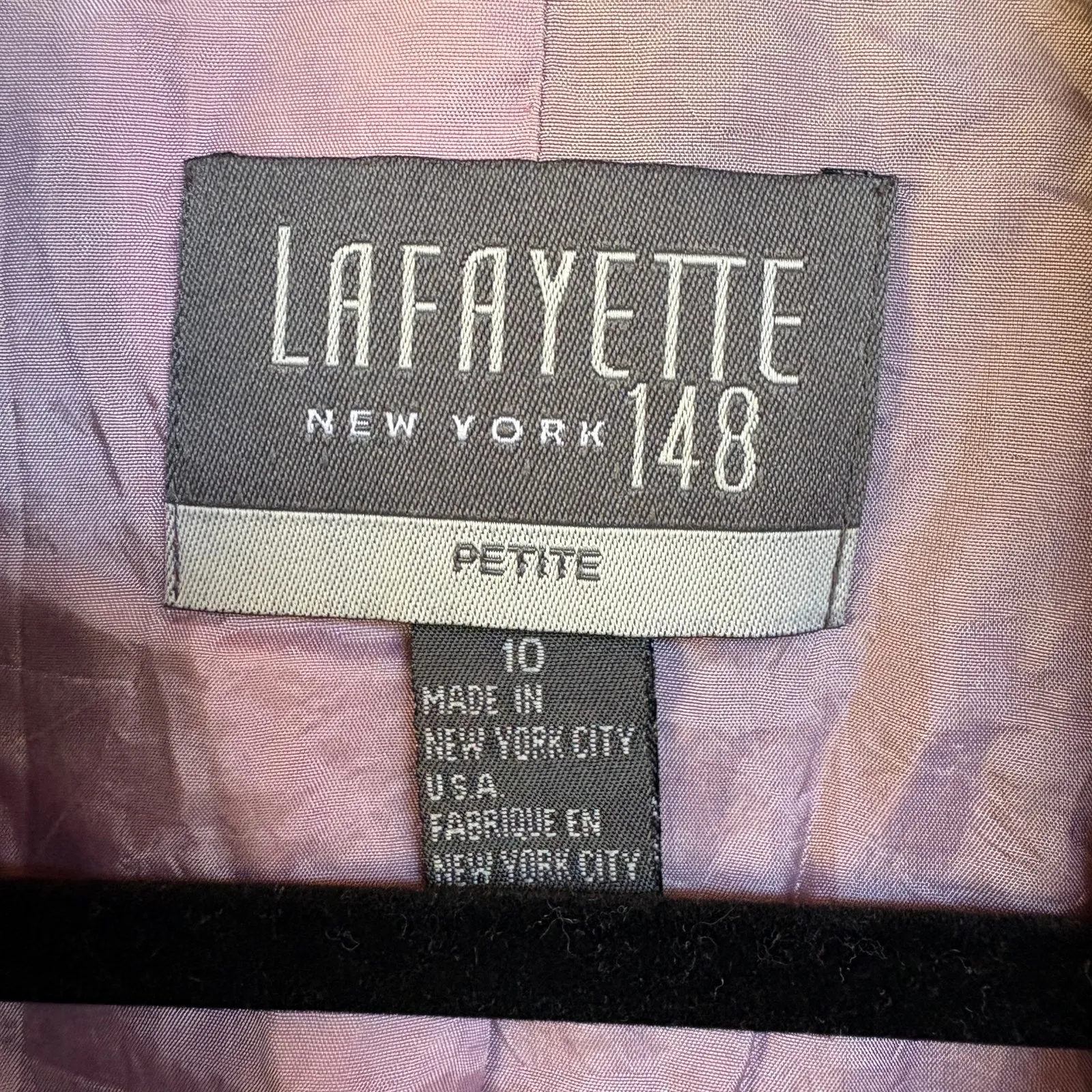 Lafayette 148 Purple Blazer Jacket Angora Cashmere Career Quiet Luxury Petite 10 Size 10P - Image 8