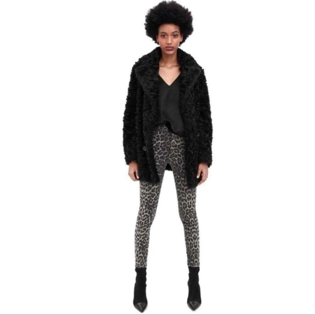 ZARA  Olive and Black Leopard Print Pants - Image 2