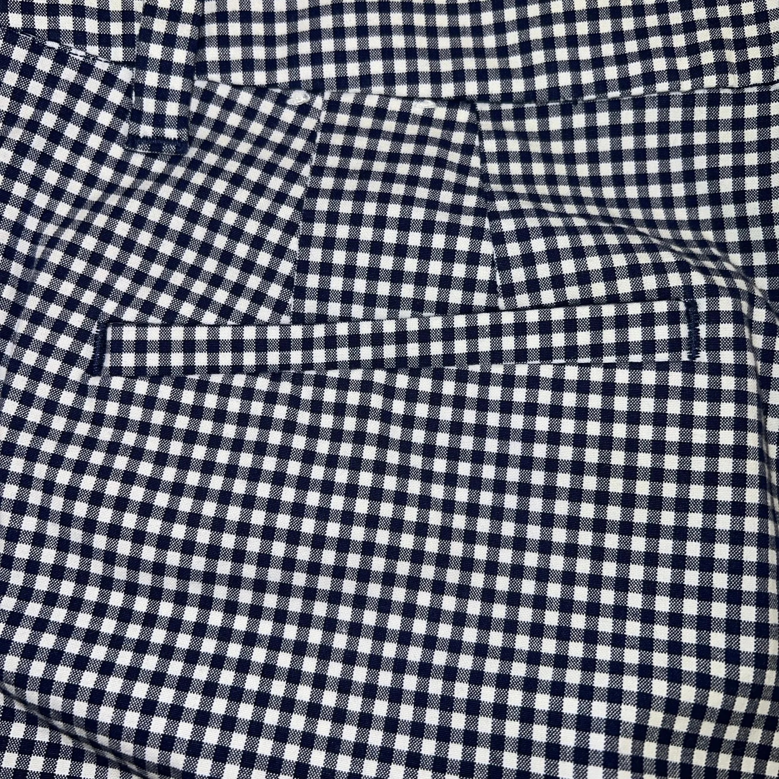 Talbots  Perfect Short 10.5” Navy White Gingham Check Chino Shorts Size 14 - Image 7