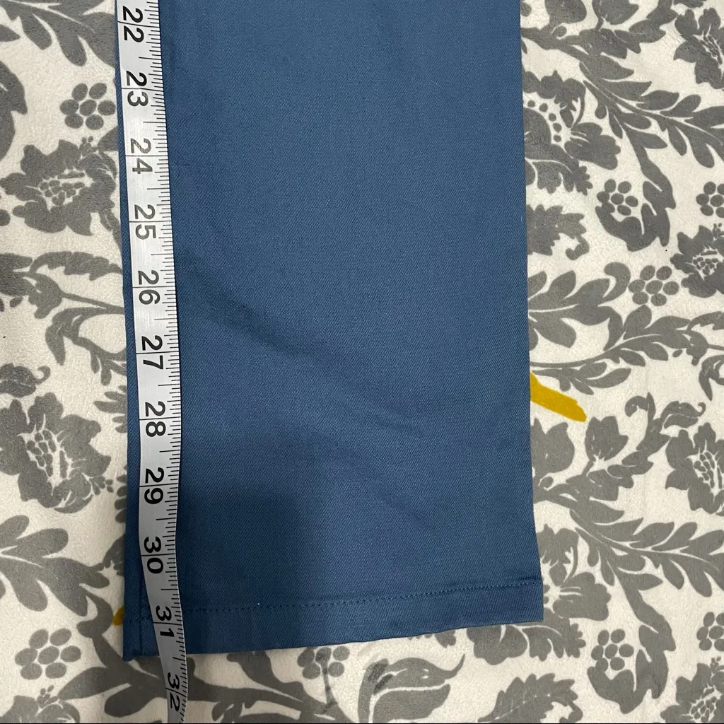 Eileen Fisher Blue Organic Cotton Pants EUC Size 4 - Image 3