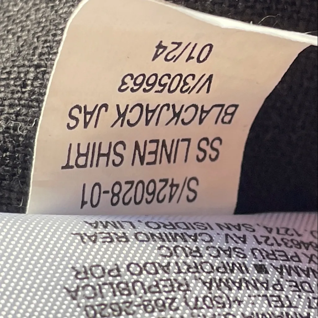 Old Navy Linen Blend Black Shirt Dress - Image 9