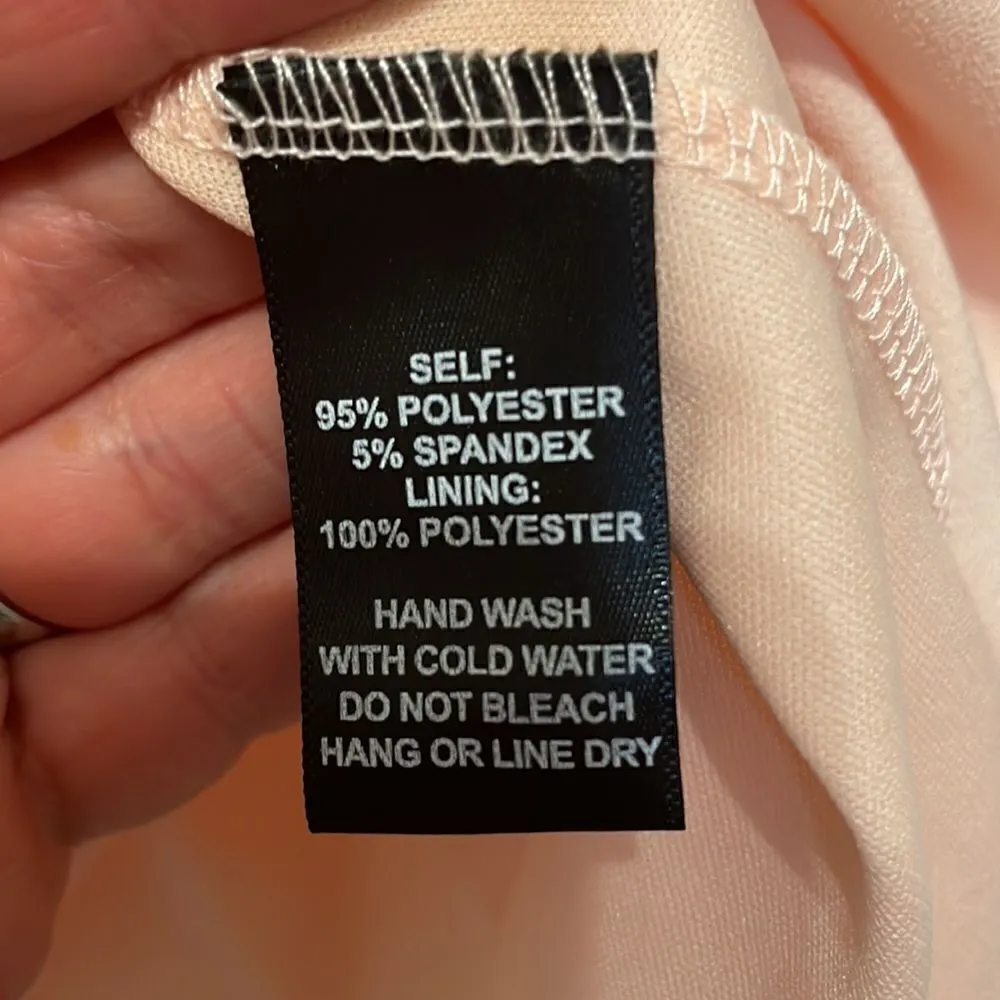 Lulu’s Peach Long Sleeved Sheath Dress - Image 2