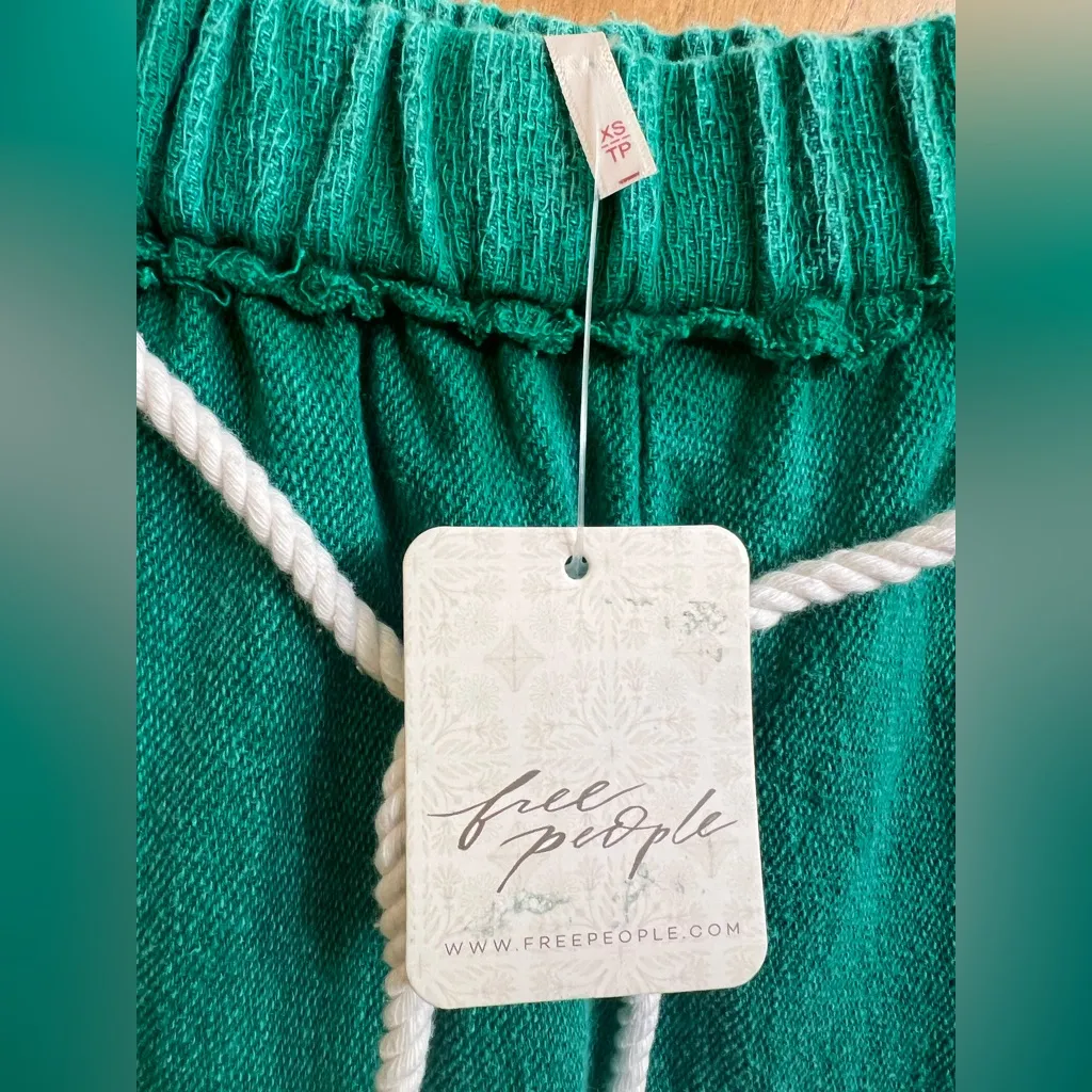 Free People Kayden Barrel Pants in First Tee (green), XS. NWT - Image 5