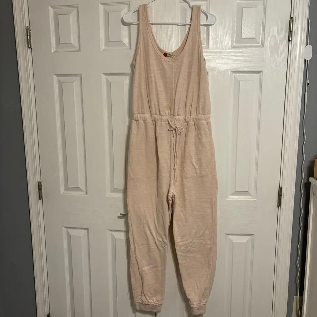Free People Beach Pale Pink Jumpsuit Size L - Image 2