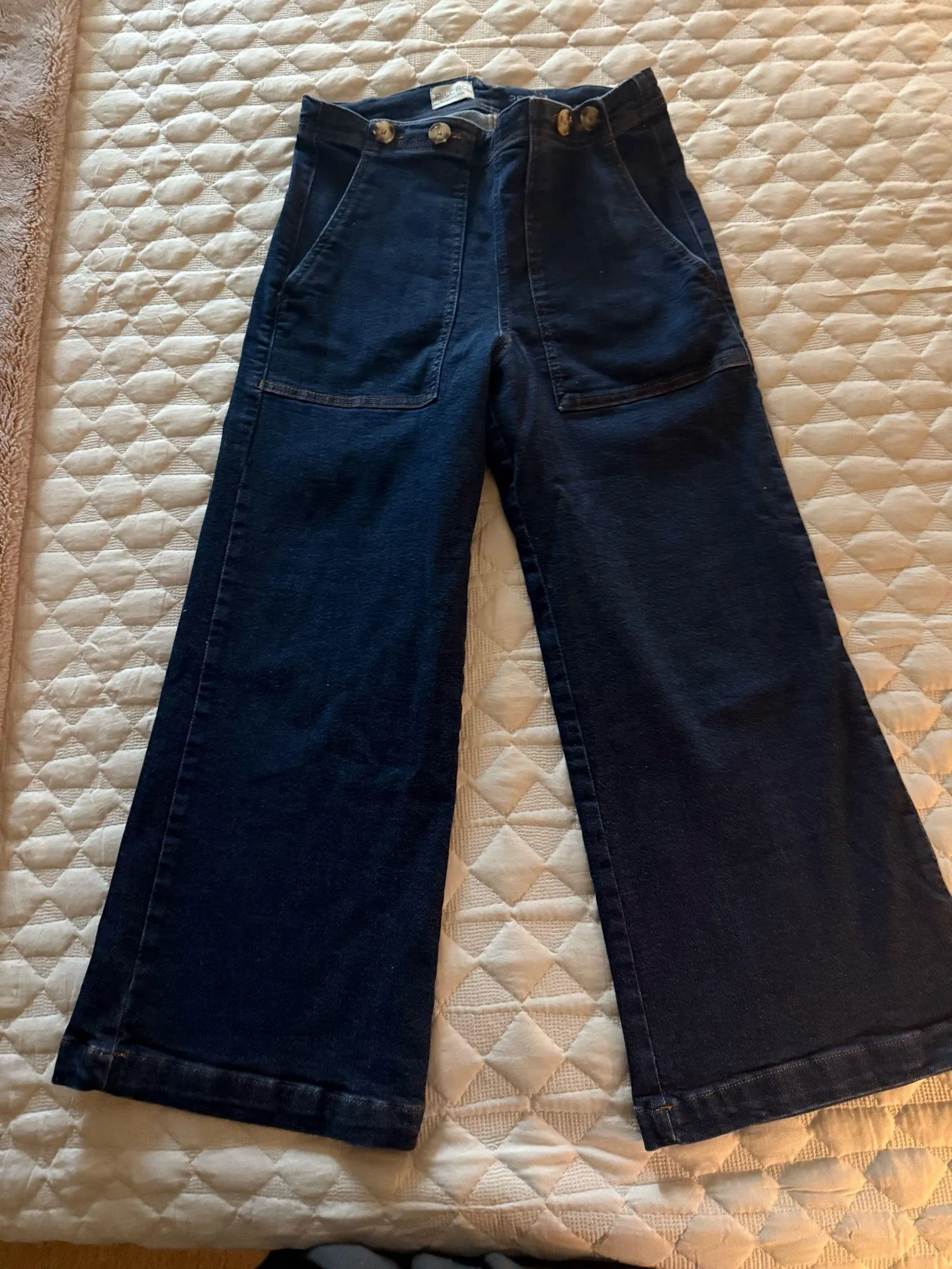 High-Rise Wide-Leg Jeans Anthropologie Pilcro - Image 4