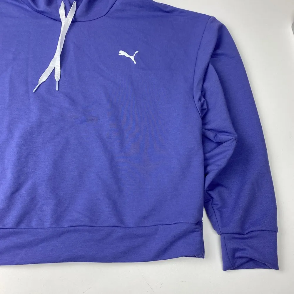 Puma Crop Hoodie Size M Periwinkle Women’s - Image 6