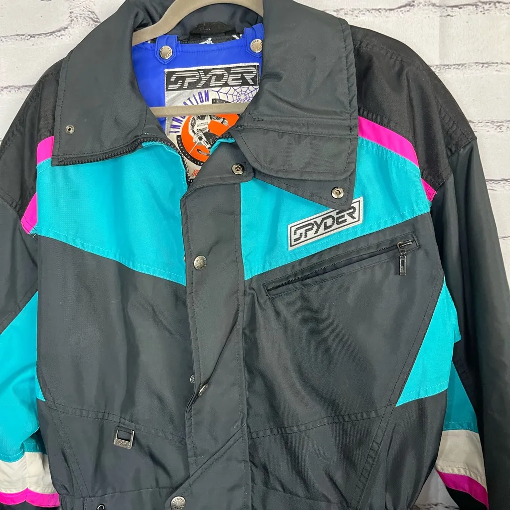 Spyder Women’s S Insulated Puffer Ski Snow Jacket Waterproof Thinsulate Black - Image 5