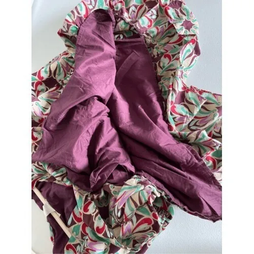 B2 Chadwicks Maxi Dress Floral Print Sleeveless V Neck Smocked Waist Size 14 - Image 7