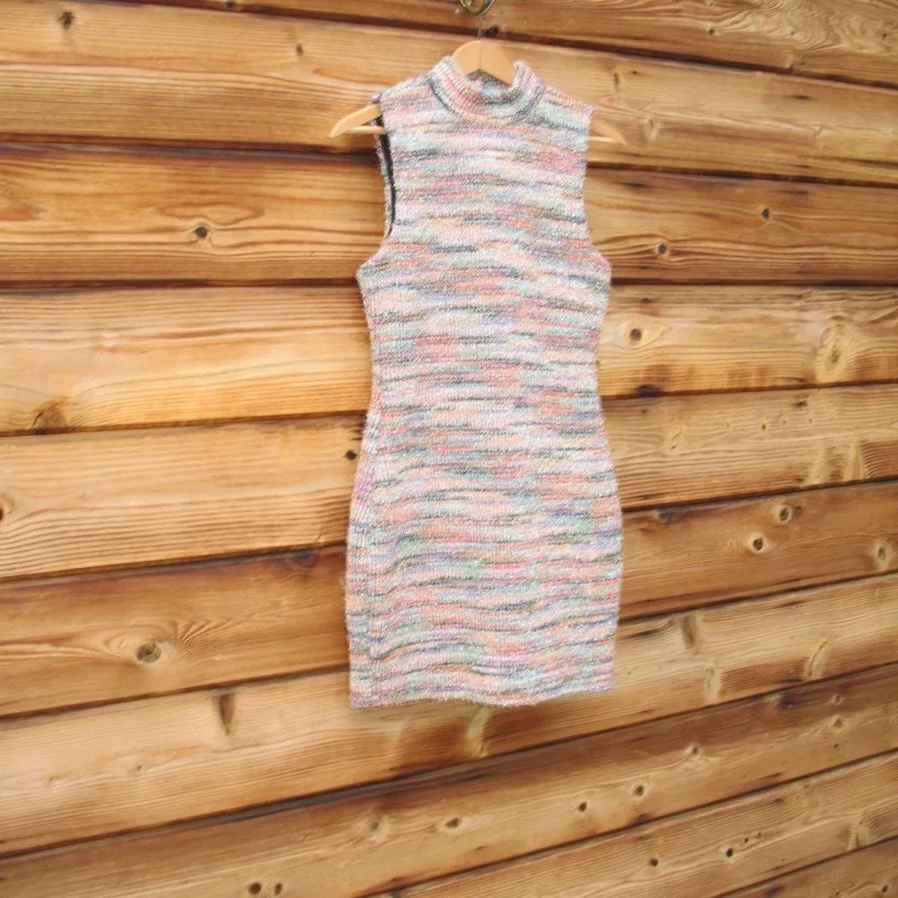 NWOT Revolve Majorelle Stretch Tweed Metallic Mini Dress - Image 5