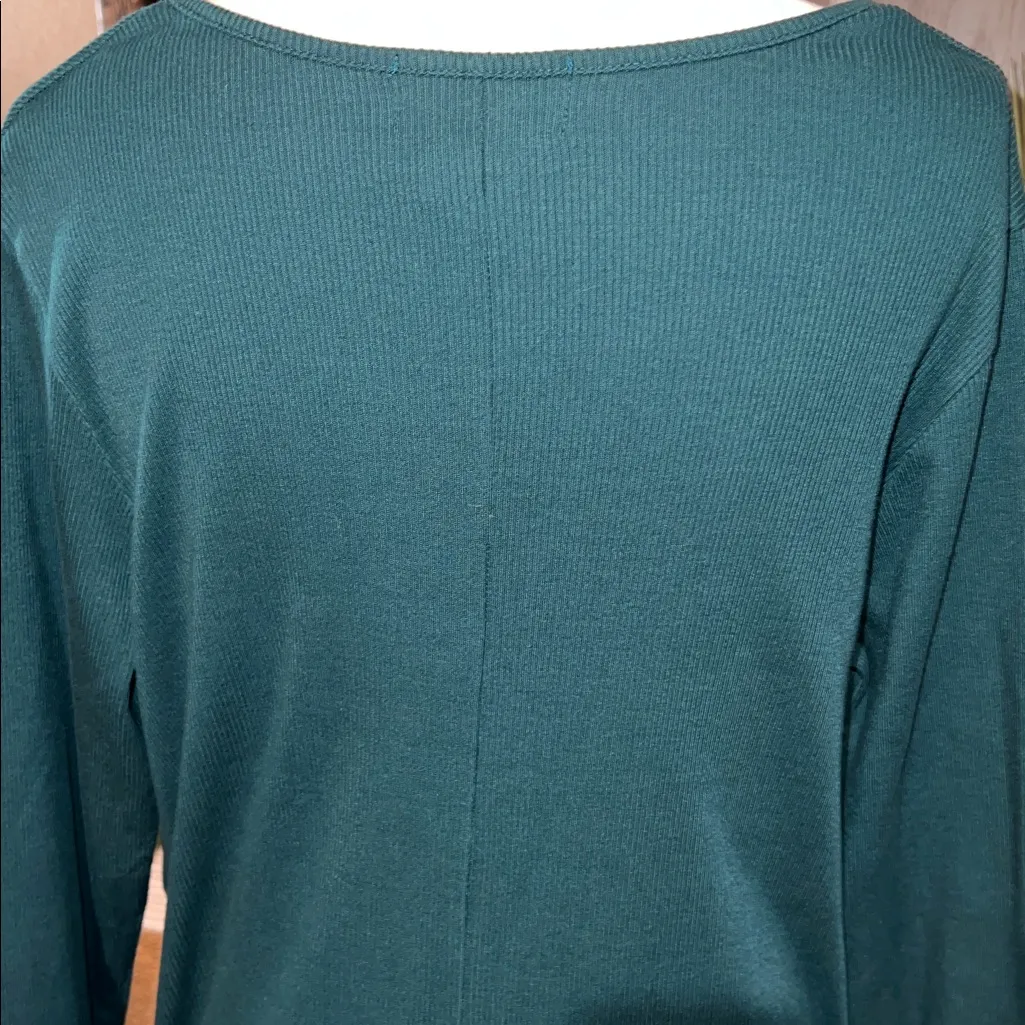 All American Comfort rib, maxi, long sleeve dress green size L petite - Image 7