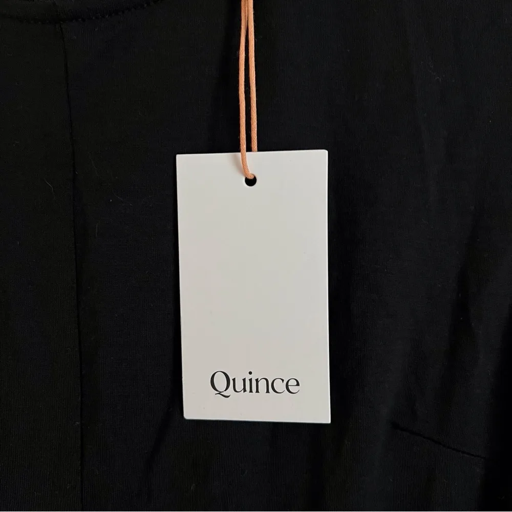 Quince Black Jersey Tank Jumpsuit Neutral Minimalist Flowy FLAWED Women’s Medium - Image 5