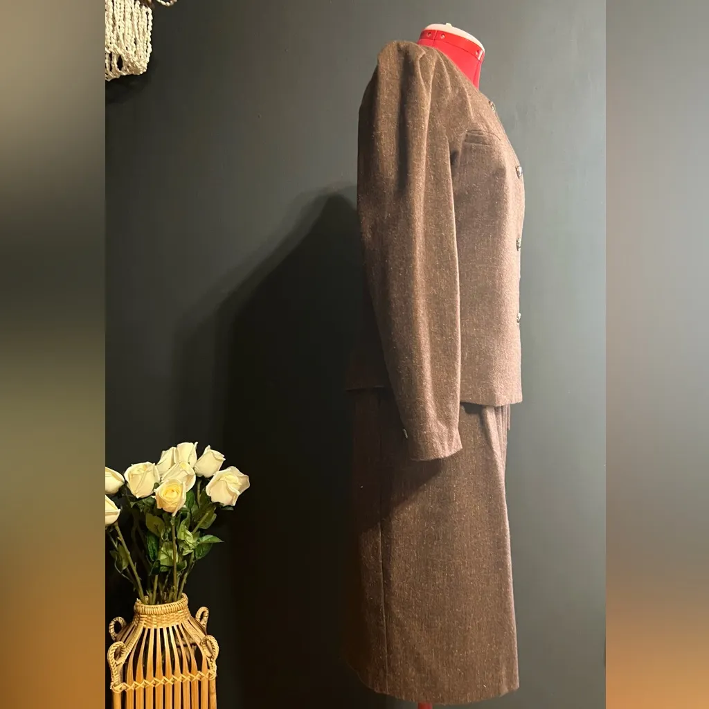 Vintage Wool Brown Two - Image 13
