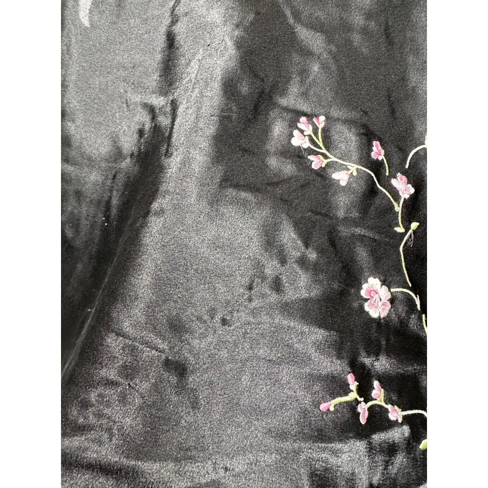 Oscar De La Renta Small Pajama Set Womens Black Cami w/ Pants Polyester Spandex - Image 5