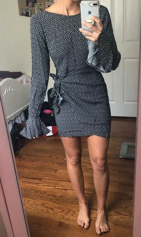 Semi Formal mini Dresss Black - Image 2