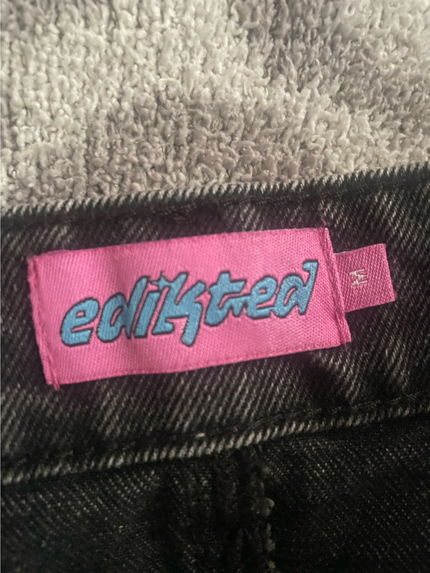 Edikted Black Jean Skirt - Image 2