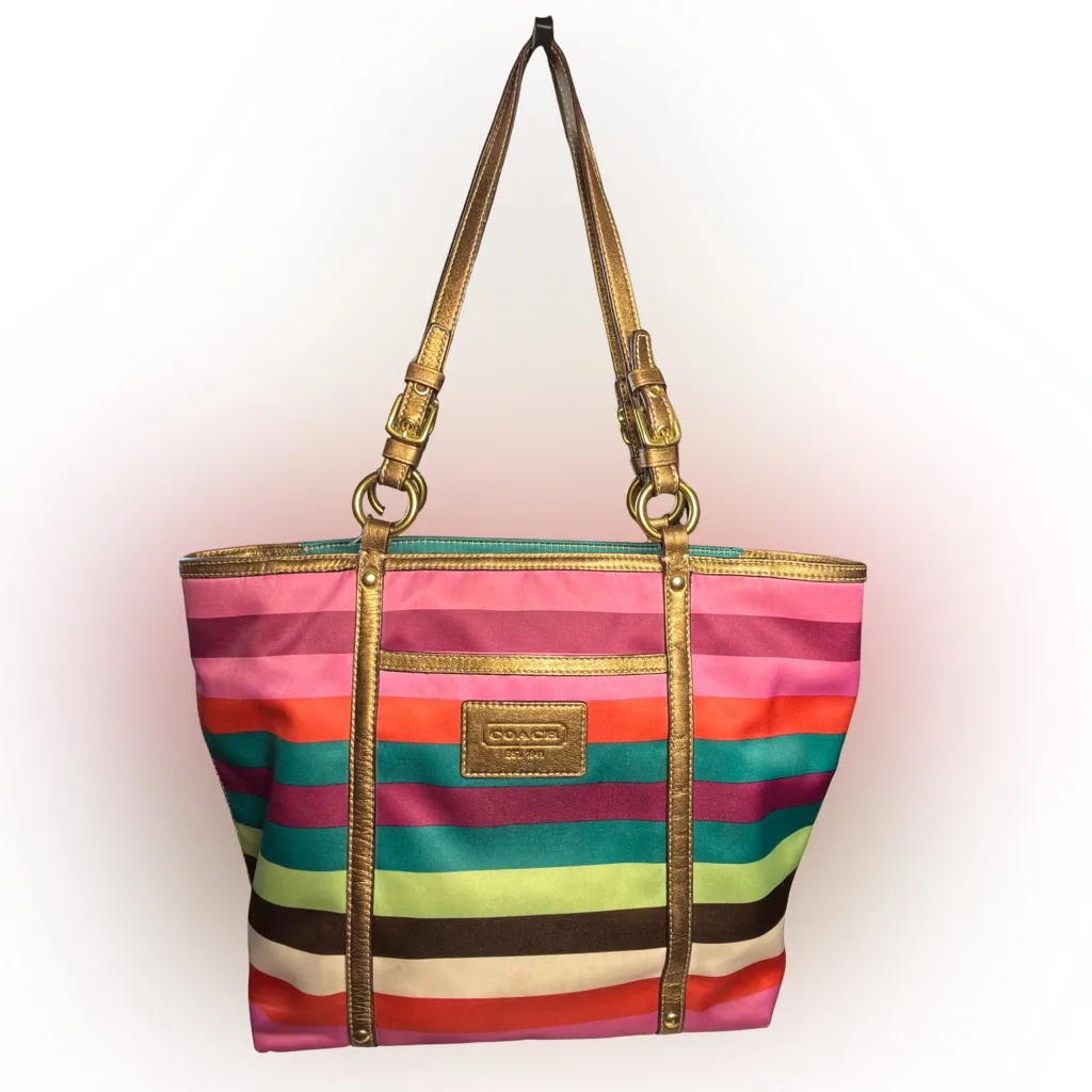 Coach Sateen Legacy Multicolor Set with Gold Accents - Image 2