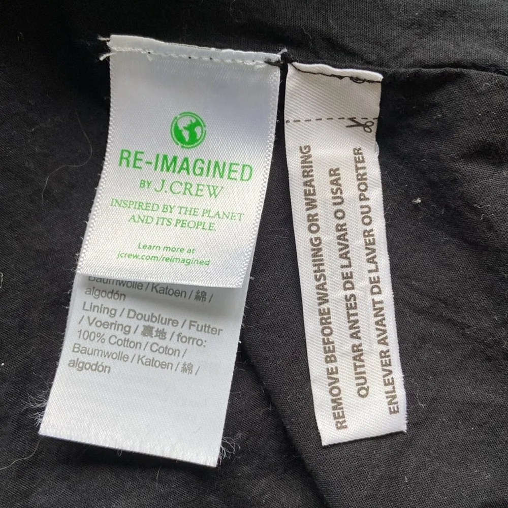 J.Crew Smocked Tiered Mini Sleeveless Dress Size Large Boho Neutral 100% Cotton - Image 11