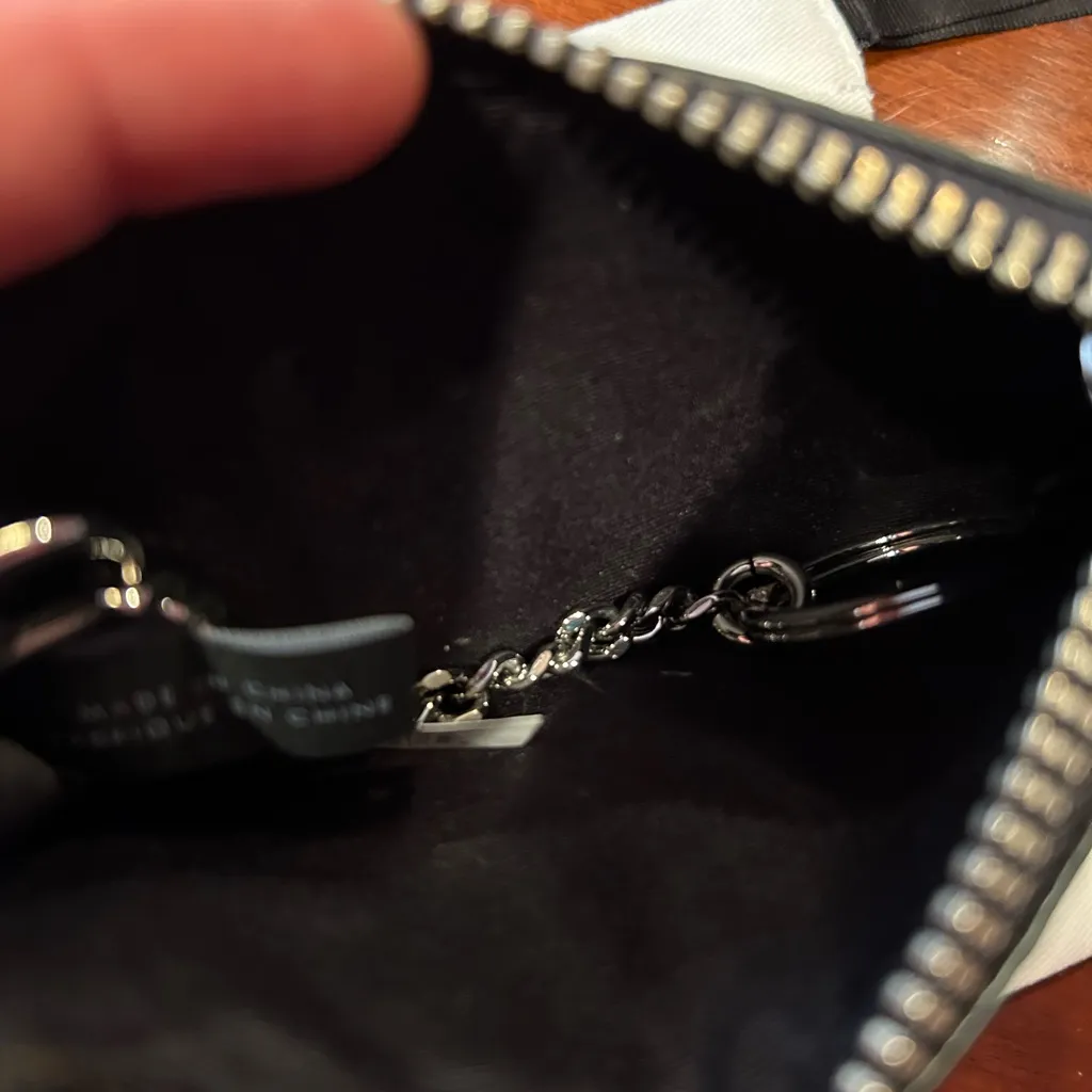 Marc Jacobs Gotham Gray Pebbled Leather Key Card Holder Pouch Wallet - Shadow - Image 9