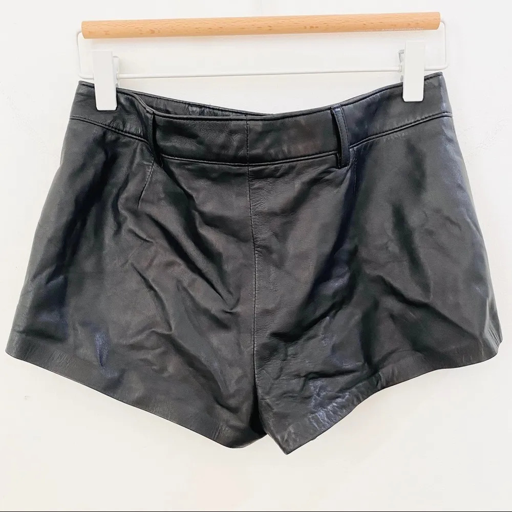 NEW Ralph Lauren Collection 100% leather booty shorts - Image 3