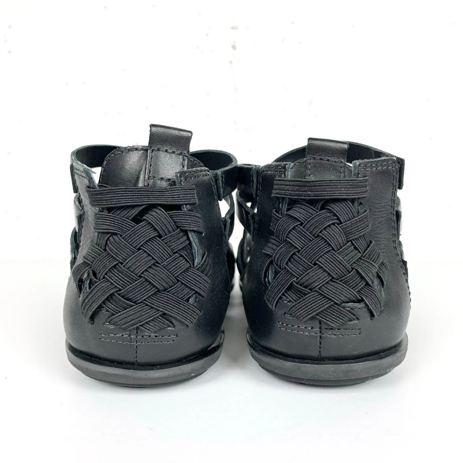 A7EIJE New York Womens Flint Woven Sandals Gladiator Open Toe Black Size 7 - Image 4