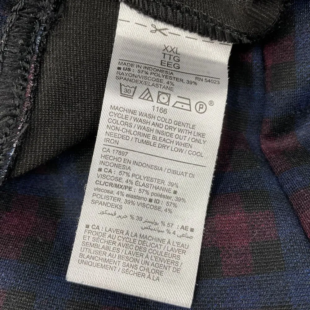 Old Navy stevie Checker Pants‎ Blue and Red Size XXL Z198 - Image 4