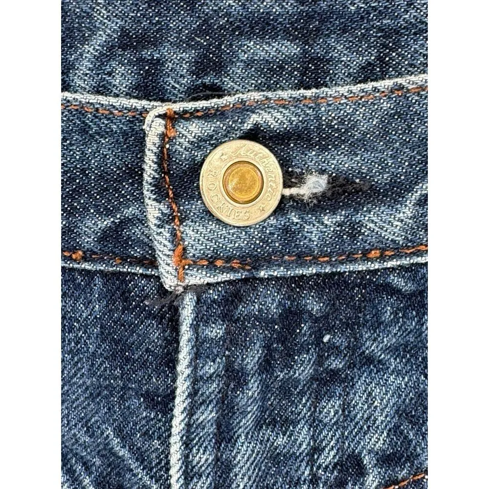 Vintage Rocky Mountain Jeans Women's 15/16 Mom 34X28 Bareback Blue Denim Western - Image 4