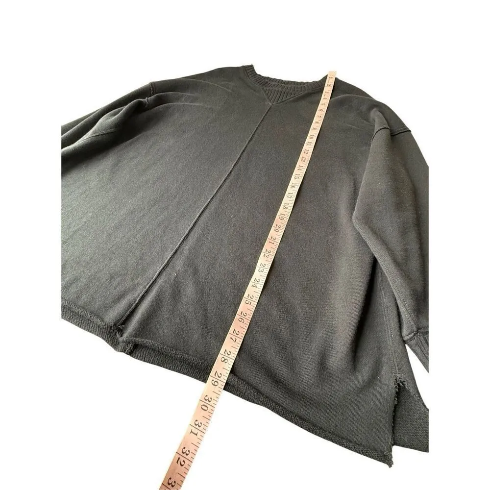 Aerie Down-To-Earth Oversized Pullover Crewneck Sweatshirt In Black - Image 10