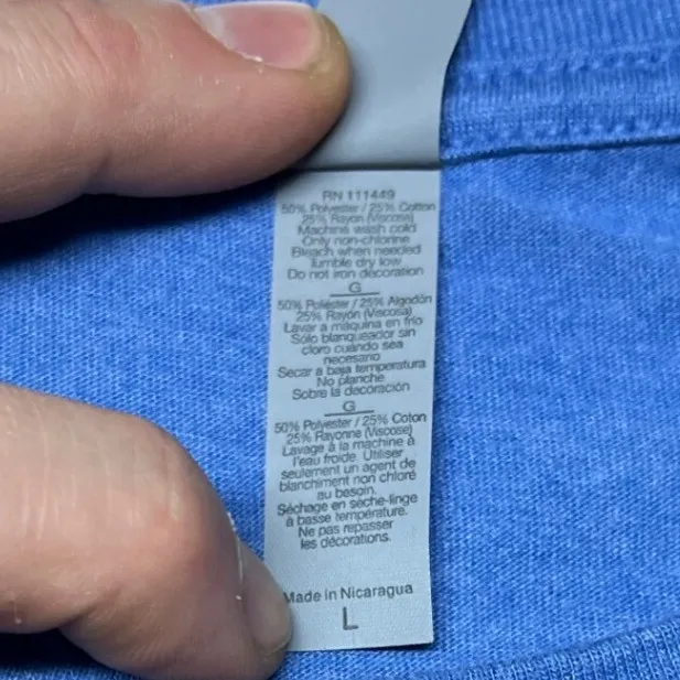 Next Level Women's Pro Choice Graphic T-Shirt Large Blue Soft Cotton Blend EUC - Image 4