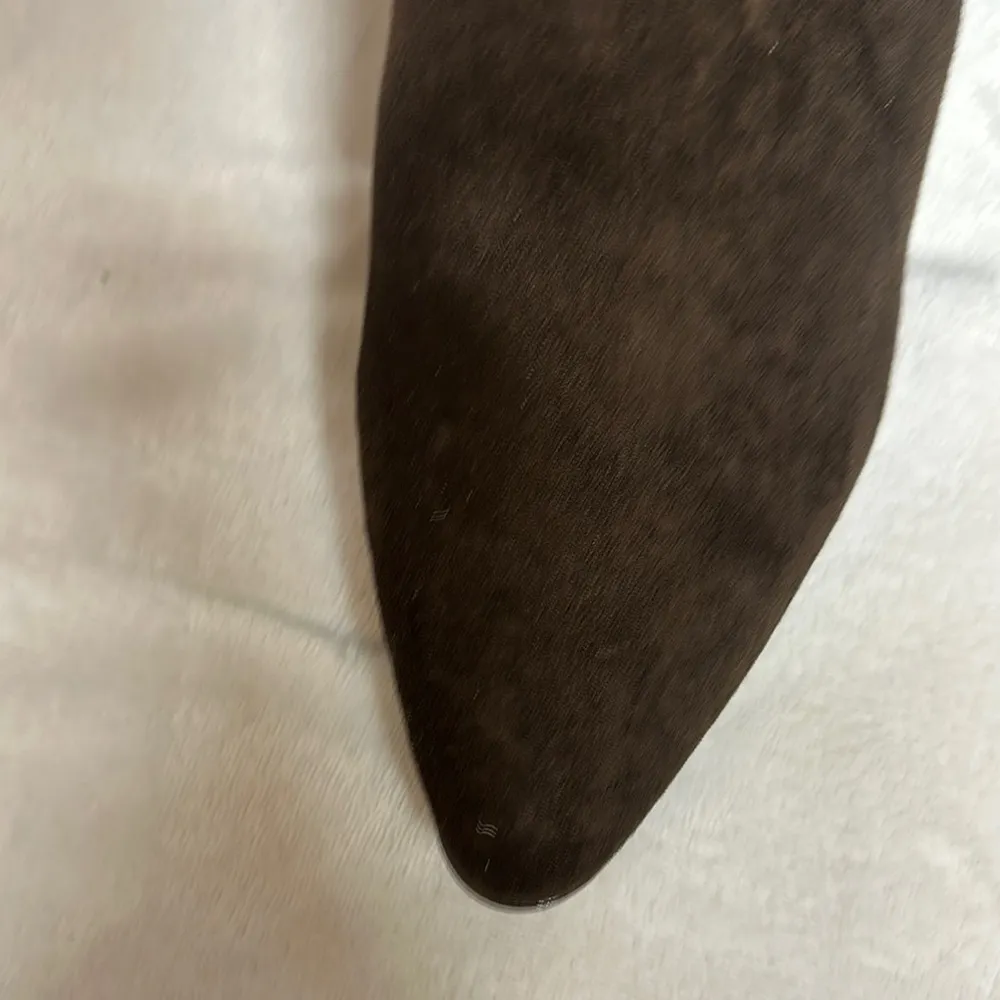 Universal Thread Brown Heeled Boots with Suede Like Finish - Image 5