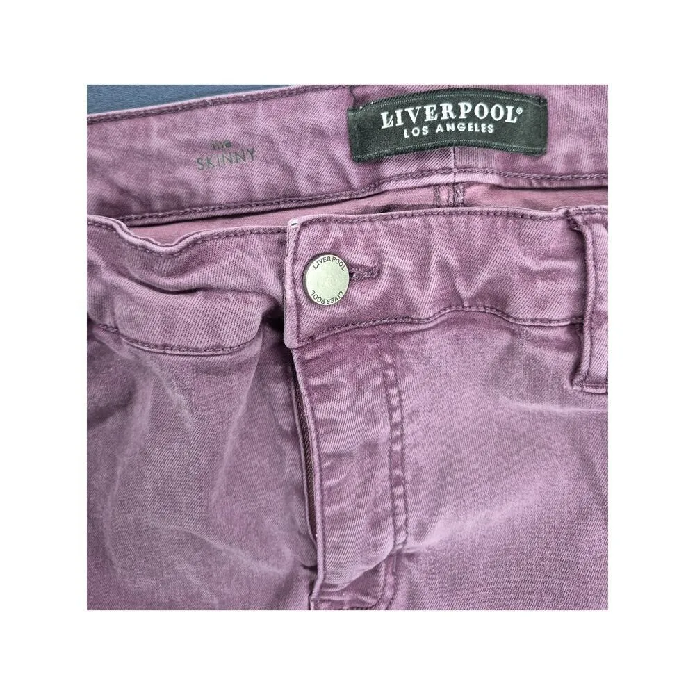Liverpool Los Angeles Skinny Jeans Jeggings Mauve Purple Sz 16 - Image 4