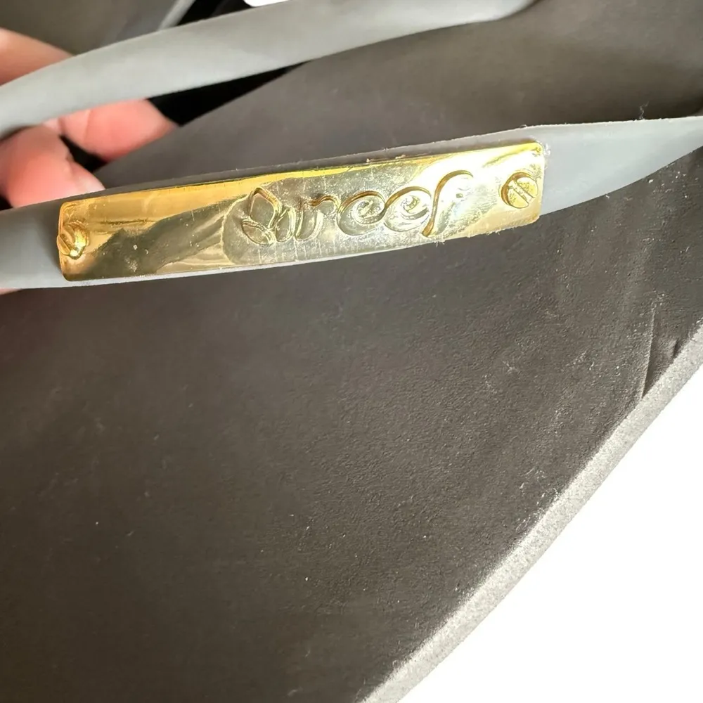 Reef Cushion Slim Sandal Gray Flip Flops cushion summer spring shoe size 8-9 - Image 3