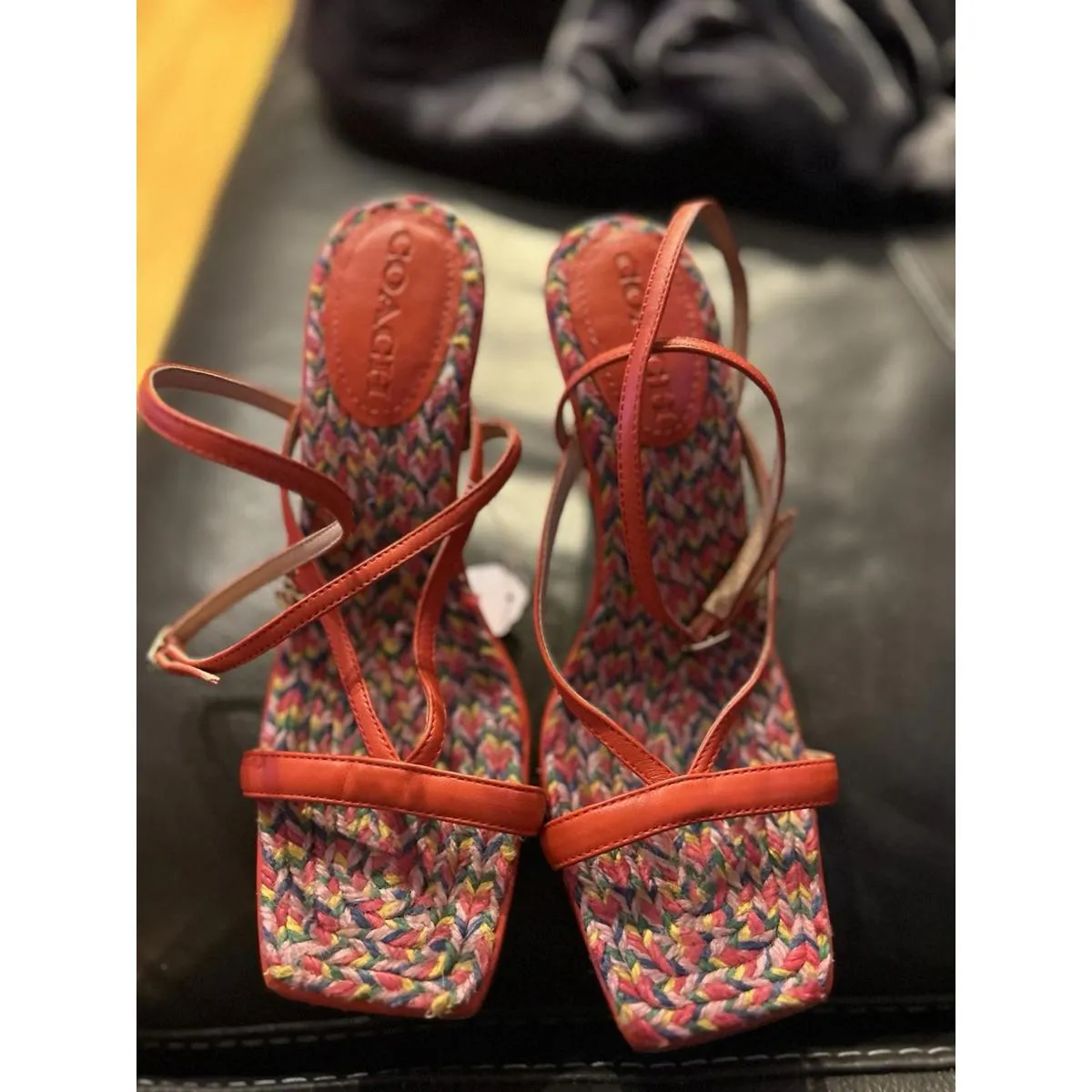 COACH Kaia Leather Sandal size 8.5 - Image 3