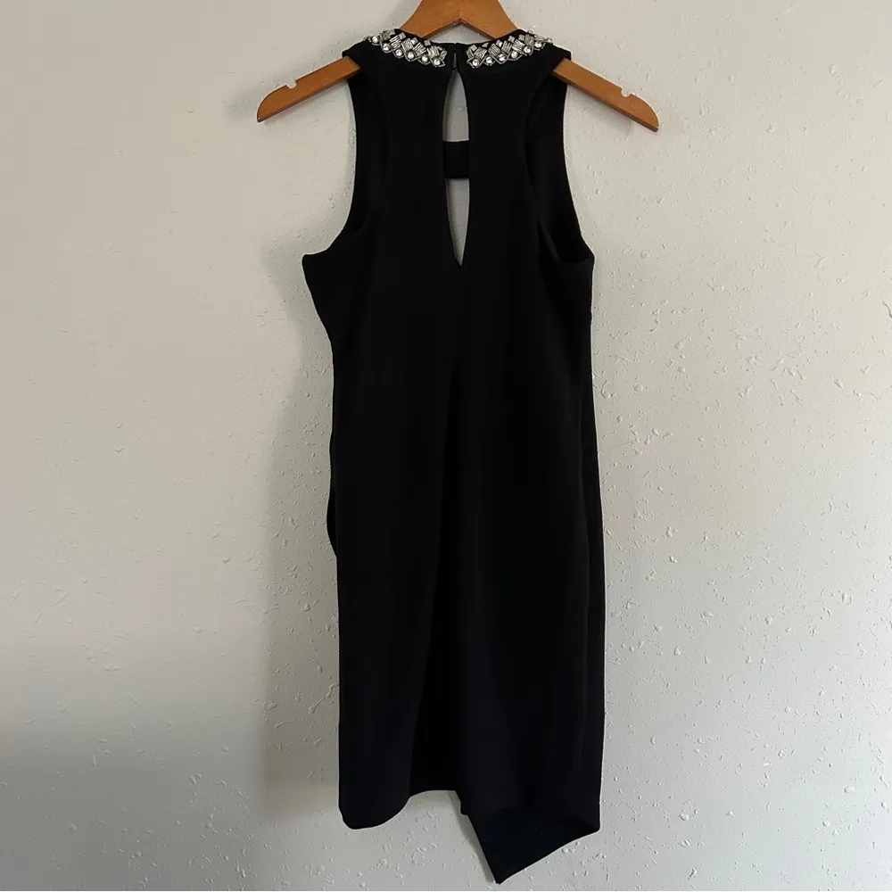 🦋 As U Wish Black Bejeweled Cocktail Dress Mini Dress Formal New Year’s Eve - Image 6