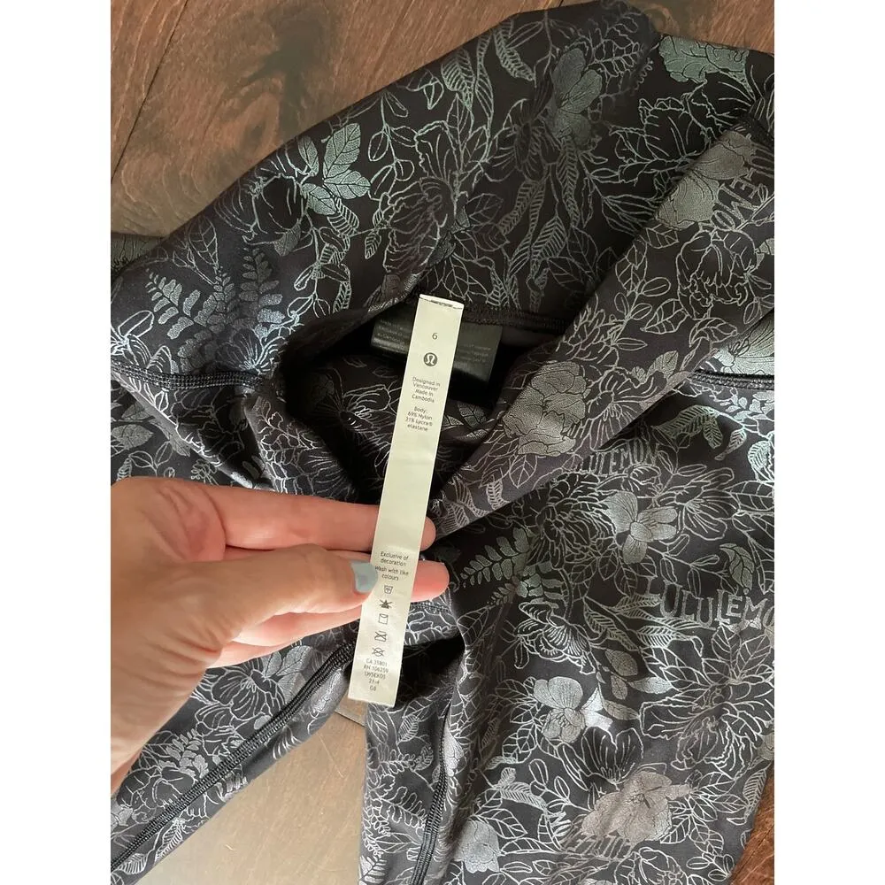 new Lululemon Wunder Train High-Rise Tight 28" Flourish Black Iridescent Foil 6 - Image 2