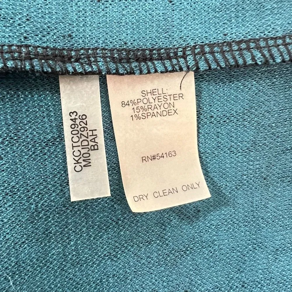 Calvin Klein NWT green spotted cap sleeve sheath dress size 12 - Image 8