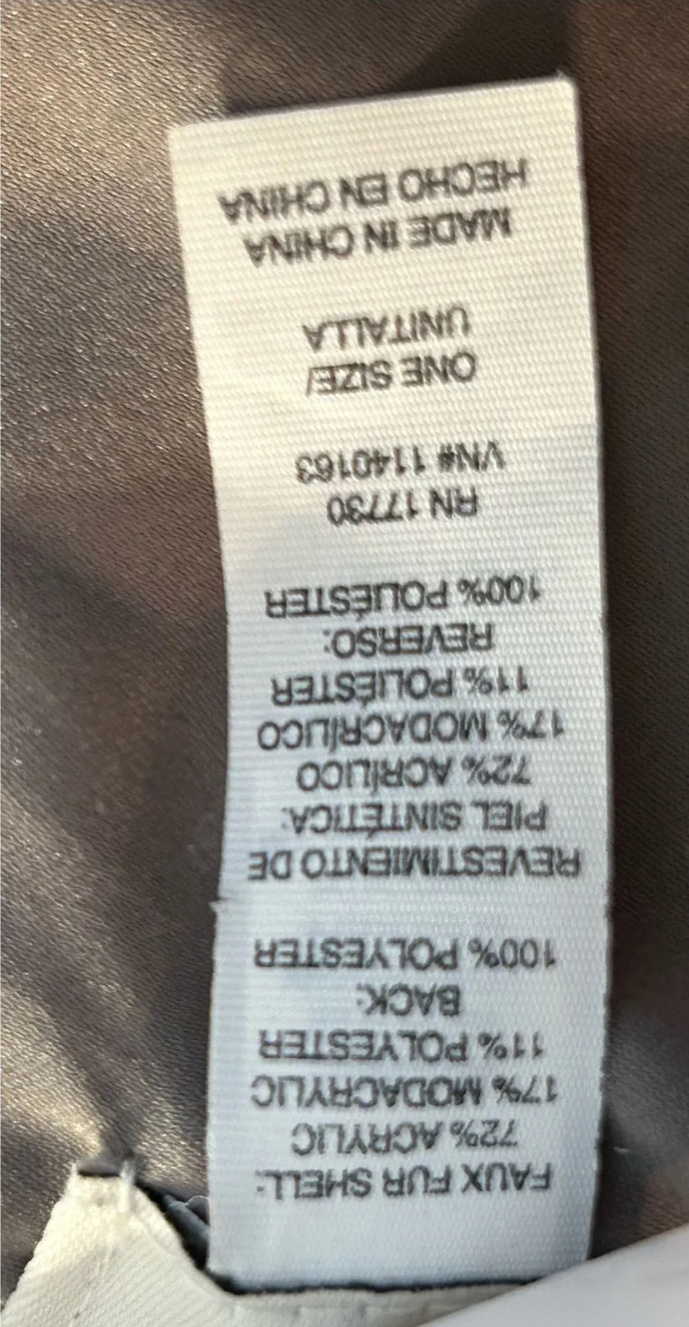 Faux fur collar. $18. Gray - Image 4