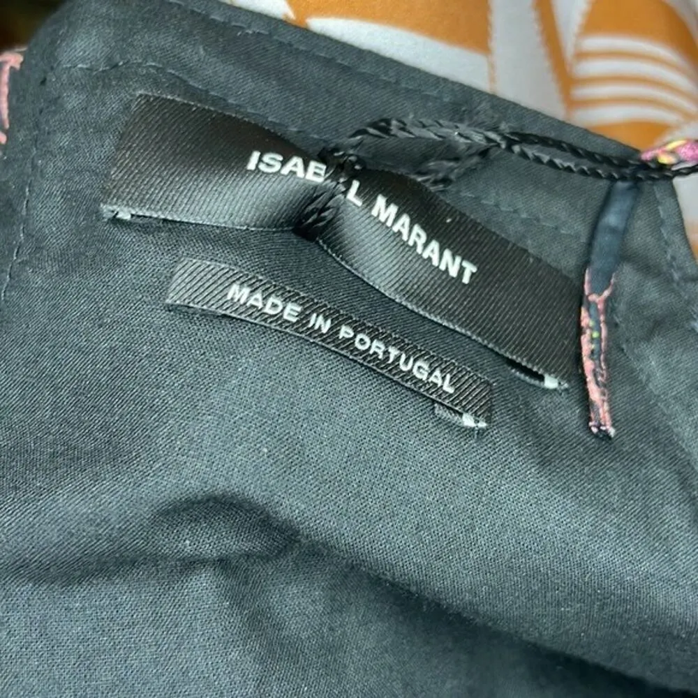 Isabel Marant Embroidered Crop Top Copper size 8 - Image 7