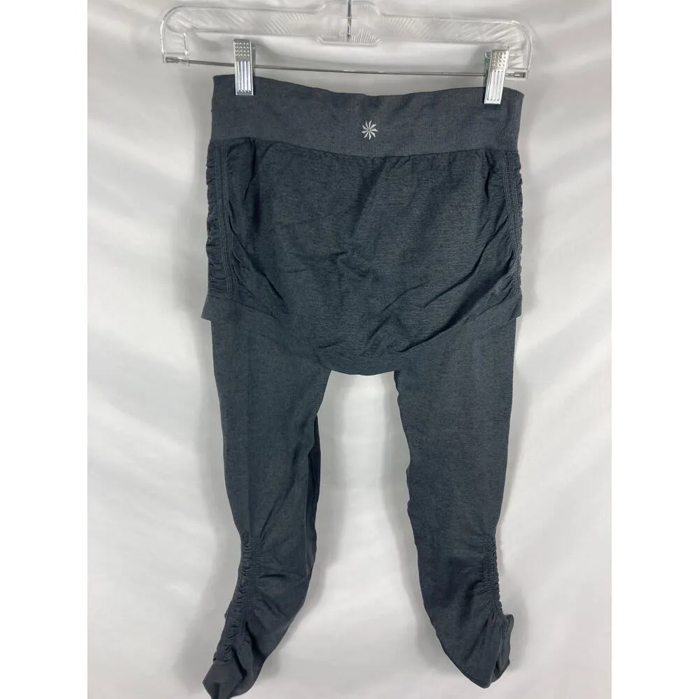 Athleta 2 in 1 Skirted Legging Grey Size Small - Image 4