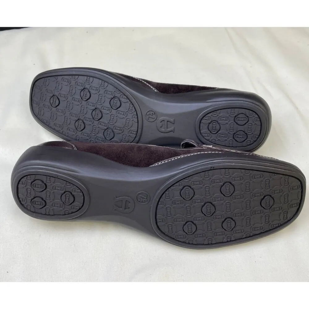 Etienne Aigner Women's Brown Suede Leather Loafers/ Shoes Size 7.5 SKU 5520 - Image 7
