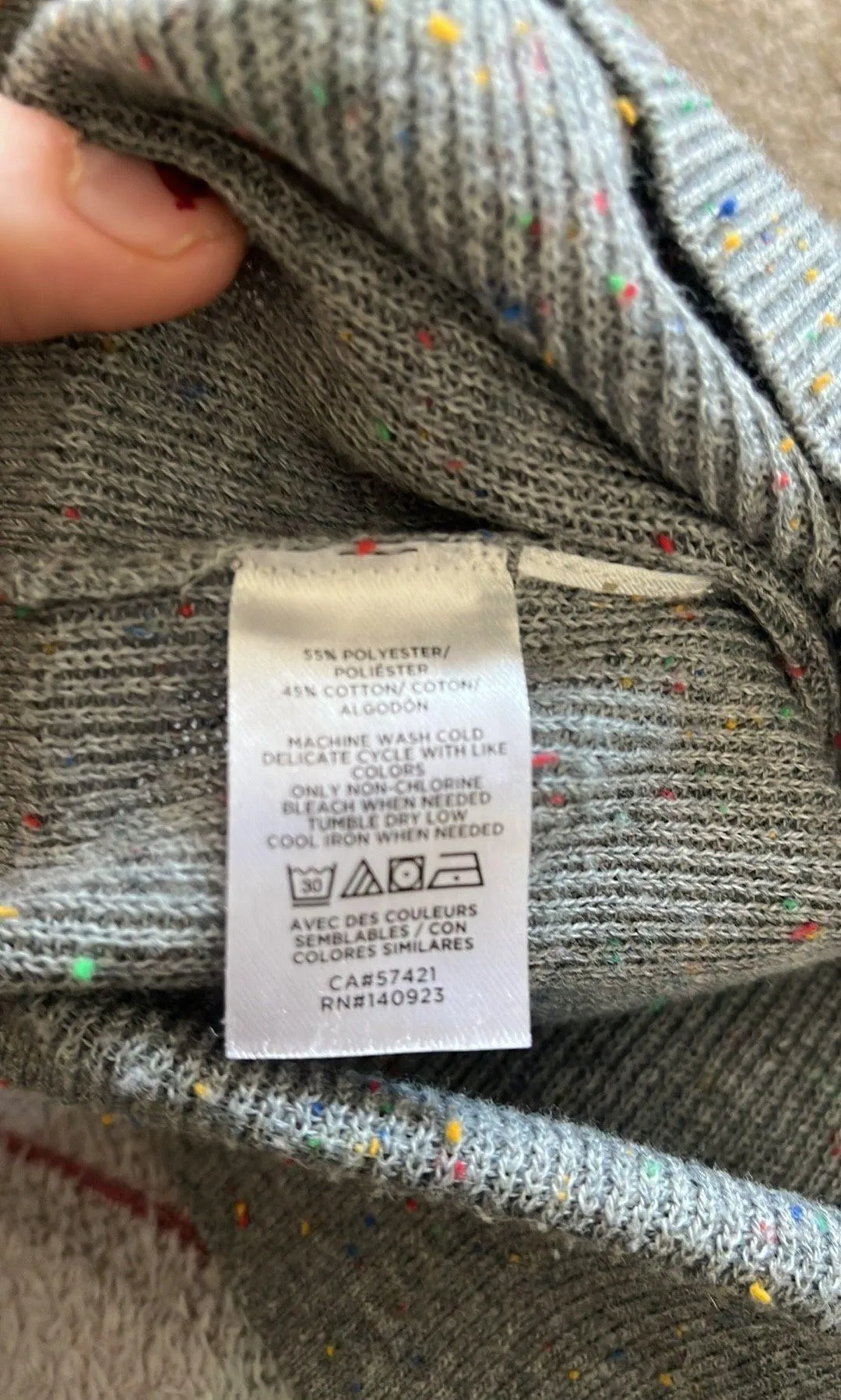 Loft Confetti Style Crew Neck Lightweight Sweater - Image 4