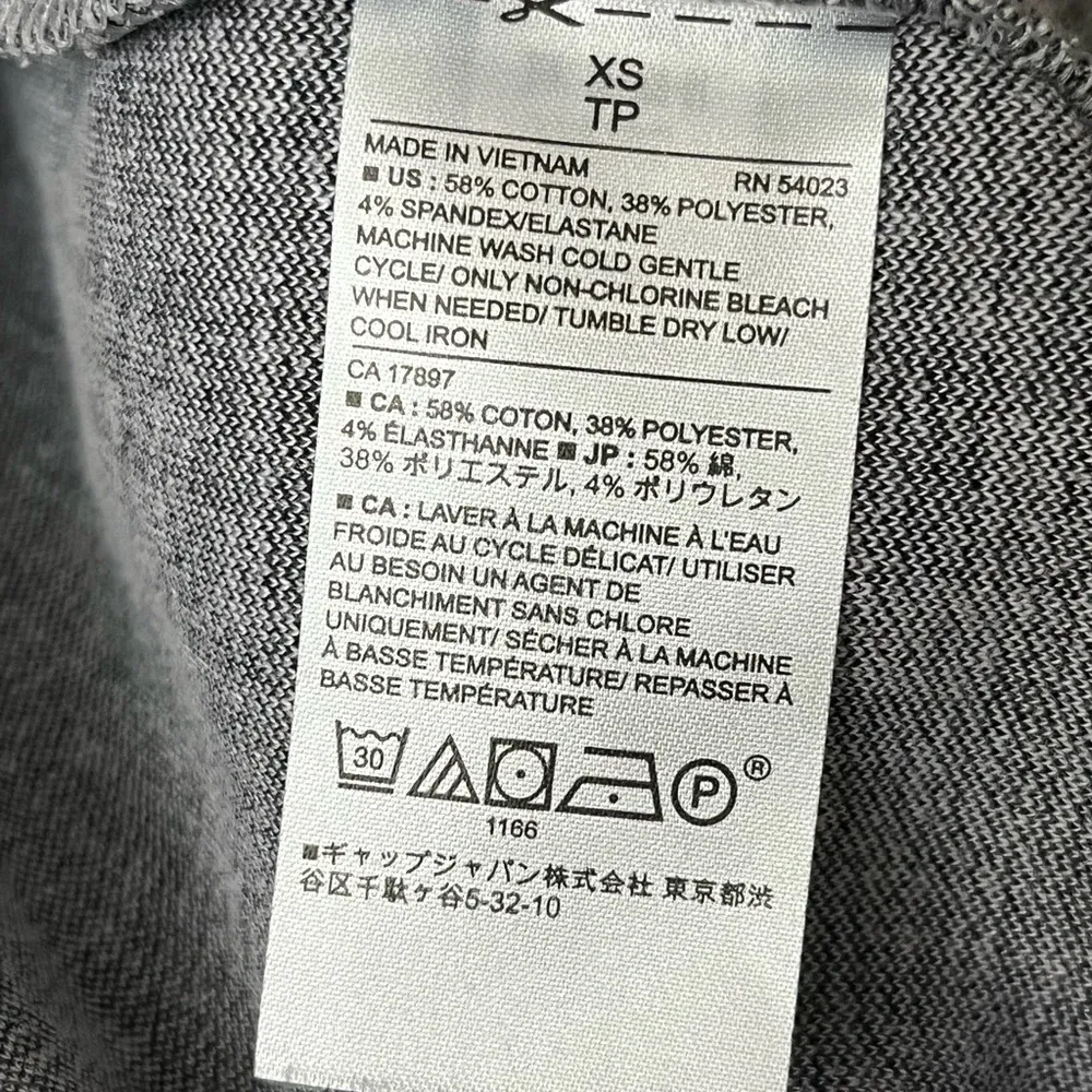 Banana Republic Women’s Textured Mock Neck Sleeveless Top XS Heather Gray Swank - Image 8