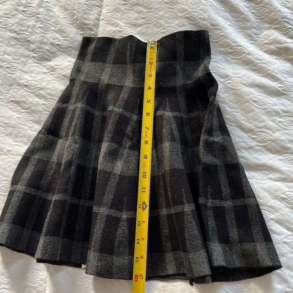 Preppy school girl style mini skirt Black - Image 2