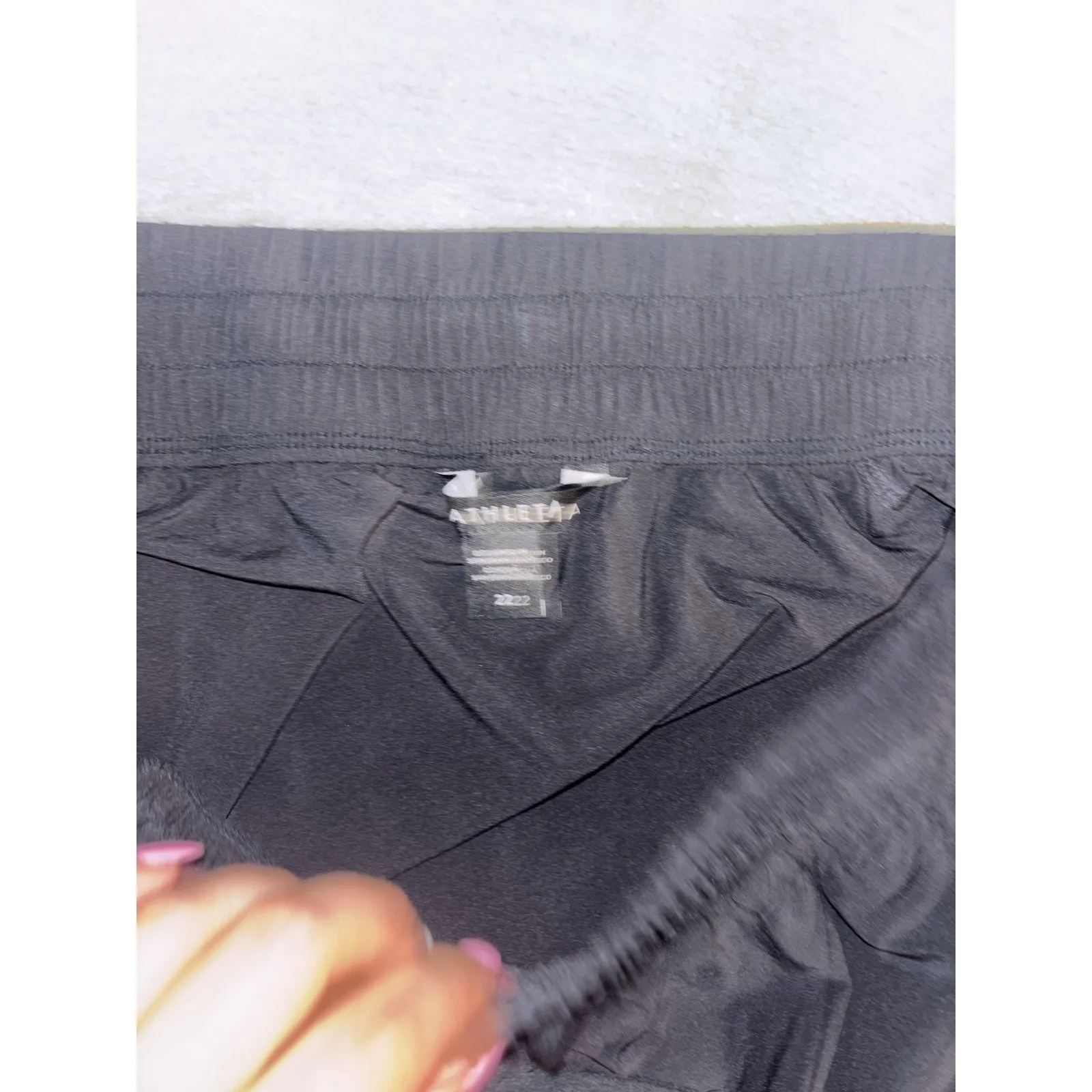 Athleta Arrival‎ Midi Skirt Size 22 Black Pull On Pockets - Image 4