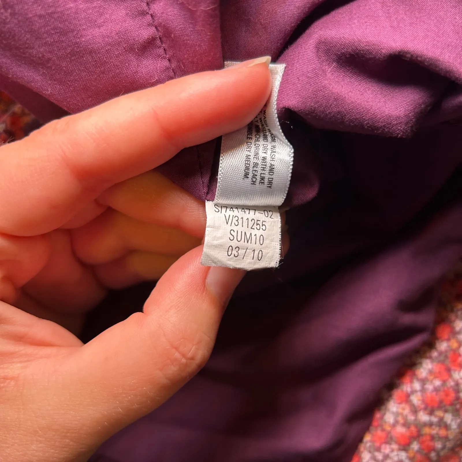 Gap Red pink ditzy floral mini skirt women's 10‎ cottage girly prairie  summer - Image 7