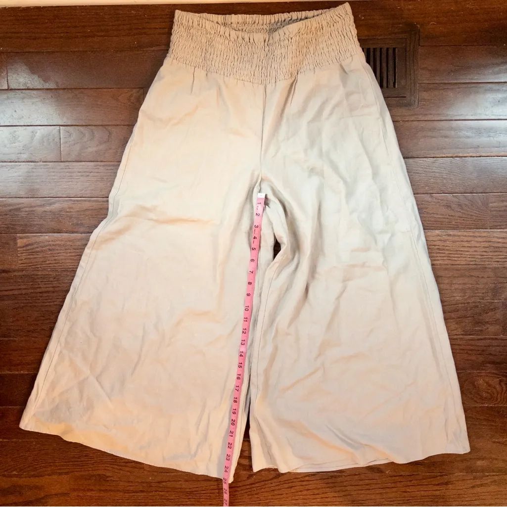 CeCe Wide-Leg Smocked Waist Pants – Size M - Image 3